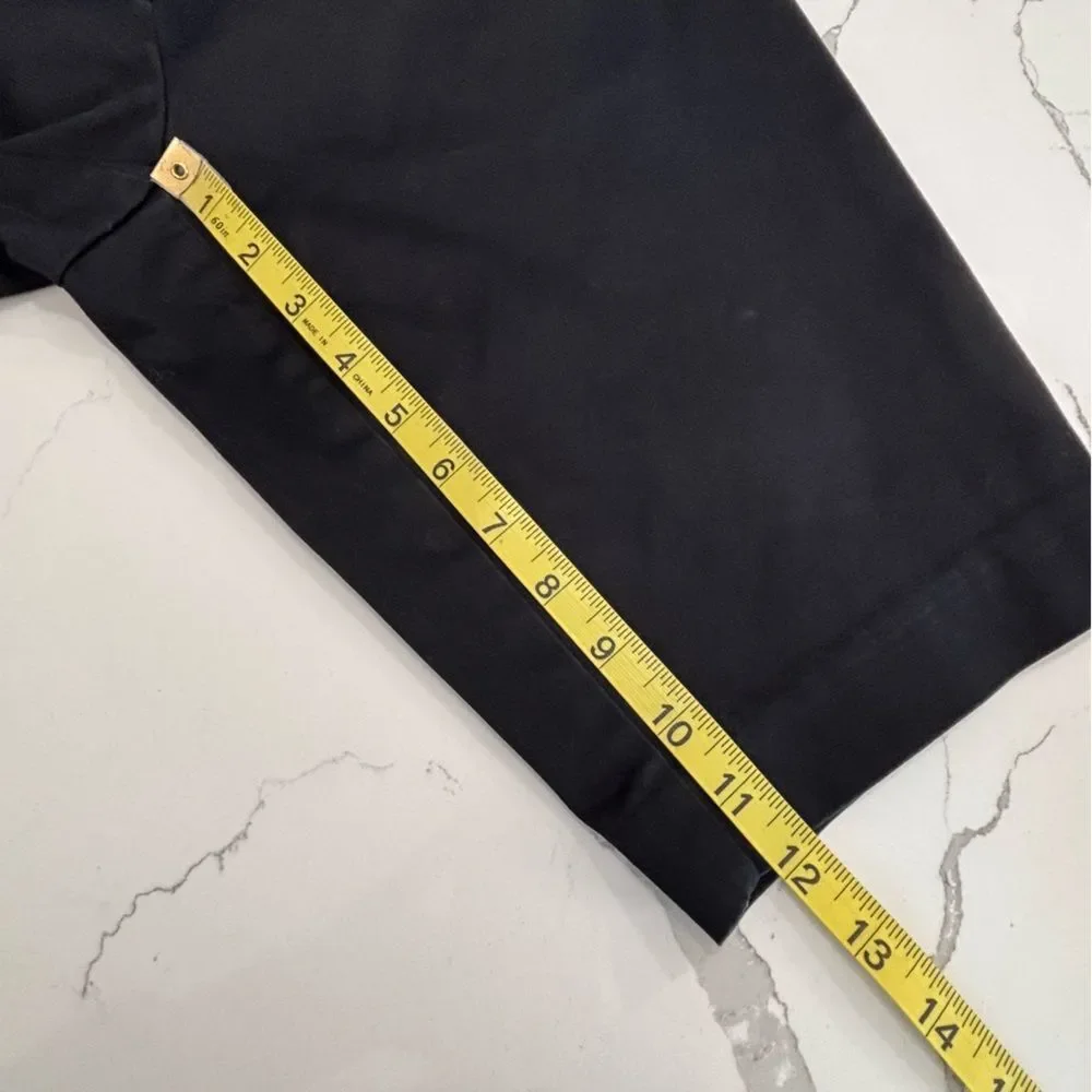 Worthington Black Modern Fit Satin Finish Bermuda Chino Casual Shorts Size 4